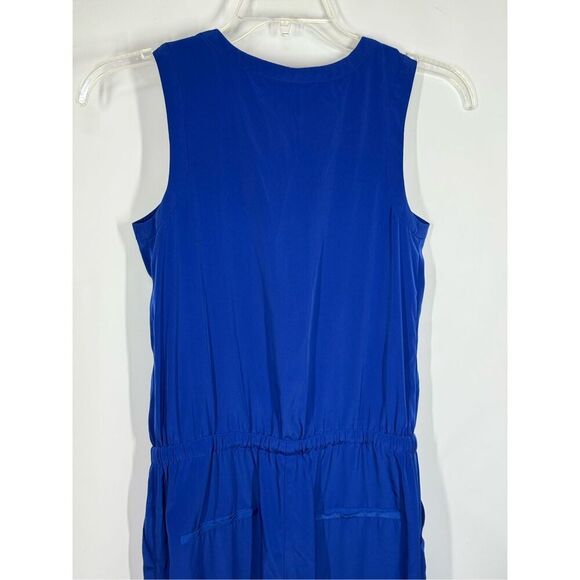Express Royal Blue Tie Waist Jumpsuit Size X Small - Picture 6 of 10